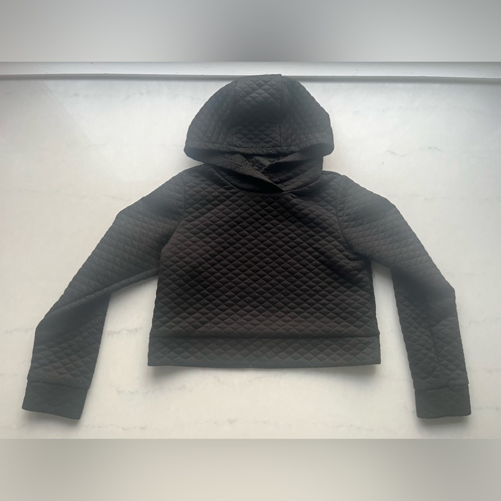 Girls cropped hooded sweatshirt sz 5